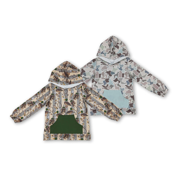 RTS toddler clothes matching clothing boy mallard top kids  winter clothing