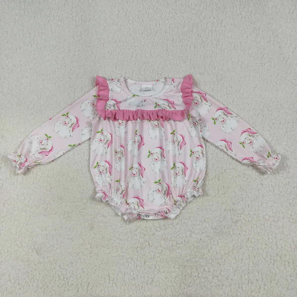 RTS kids matching clothing santa print clothing girl christmas winter clothing-2025.8.2