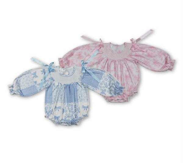 RTS  matching clothing kids floral print clothing baby girl summer bubble-2026.4.18