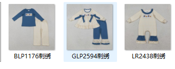 RTS kids matching clothing embroidered turkey print clothing baby thanksgiving winter clothing-2025.10.17