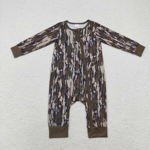 LR1452 RTS baby boy clothes camouflage toddler boy  winter romper