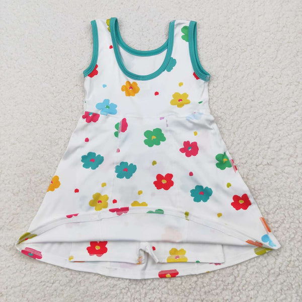 GSD2346 RTS toddler girl clothes flower girl summer dress yoga clothes