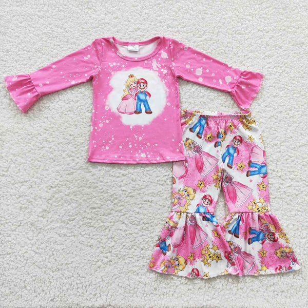 GLP0583 toddler girl clothes pink princess girl winter outfit