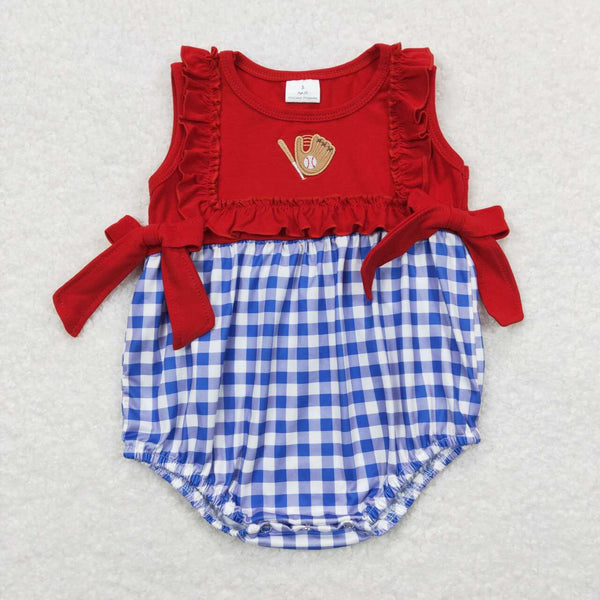SR0615 RTS toddler girl clothes baseball girl summer bubble newborn summer clothes