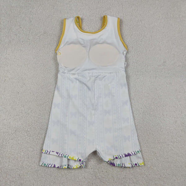 GSD2947 RTS toddler clothes mardi gras  girl yoga summer dress