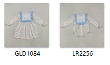 RTS kids matching clothing blue pumpkin  print clothing girl winter clothing-2025.8.2