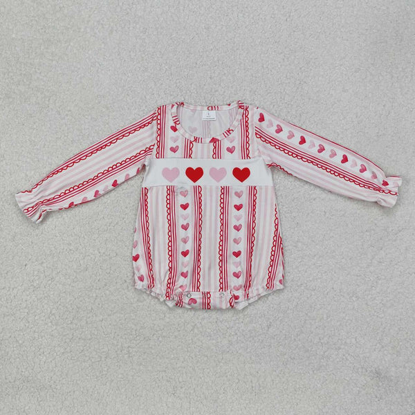 LR2134 RTS baby girl clothes love girl Valentine's Day romper
