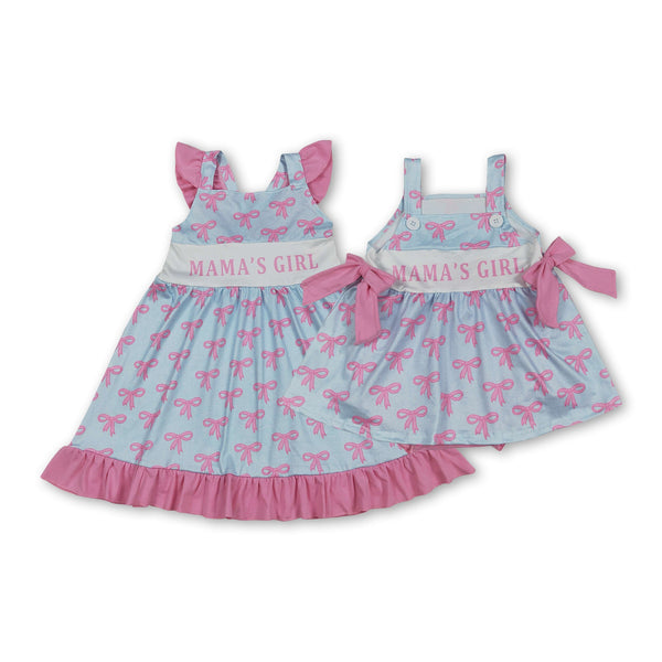 RTS Matching kids clothing mama’s girl print clothing girl summer clothing-2026.4.22