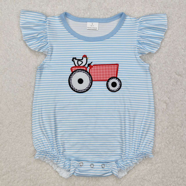 SR2407 RTS baby clothes chicken baby summer bubble farm clothing