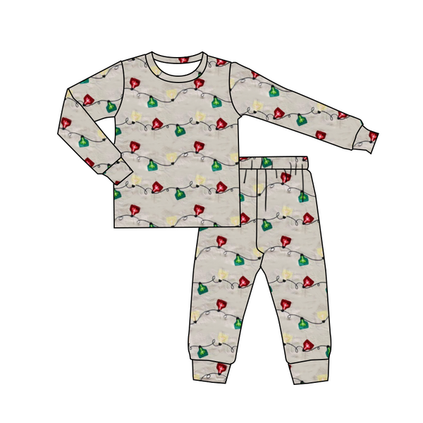 BLP0086 kids clothes cow boys christmas pajamas