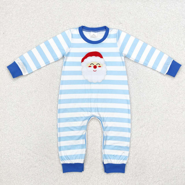 LR1661 RTS baby boy clothes santa claus boy christmas winter romper-embroidery