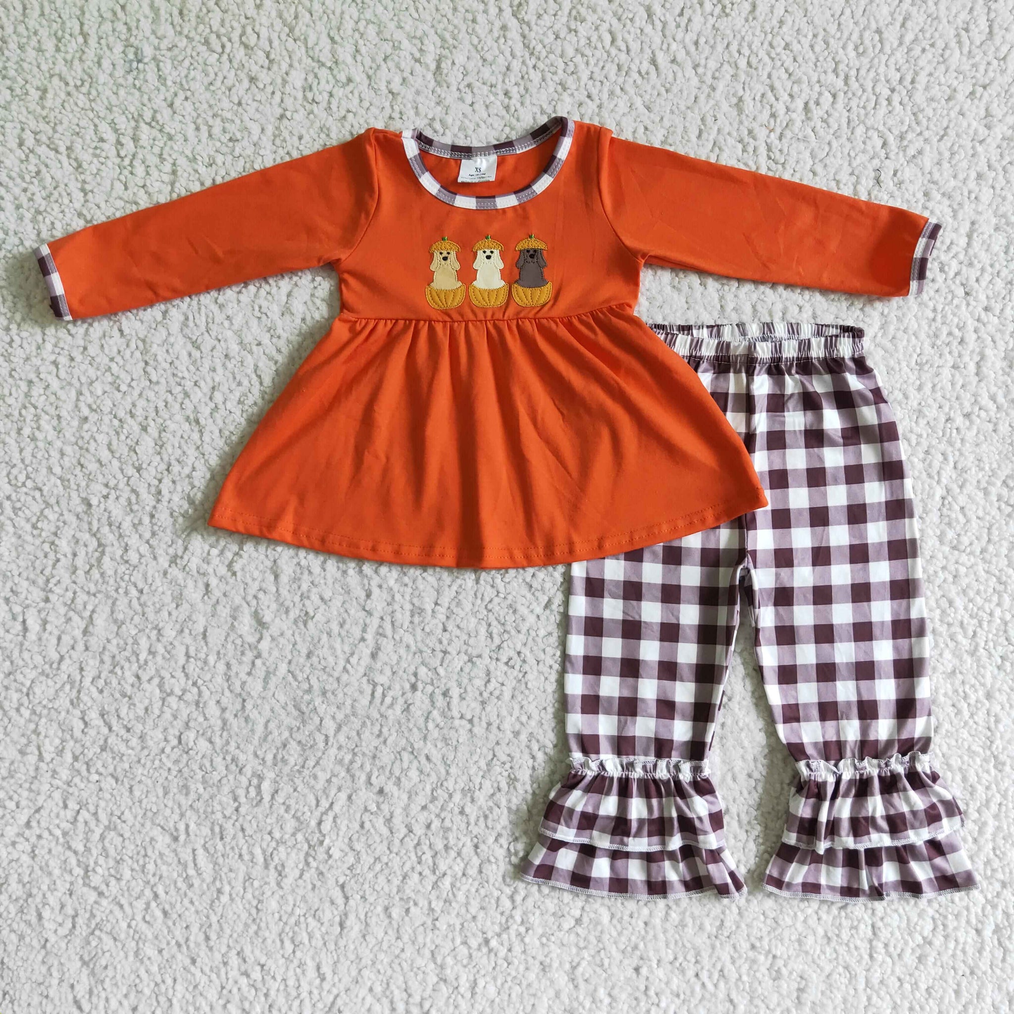 GLP0026 girl halloween emboridery  long sleeve outfits