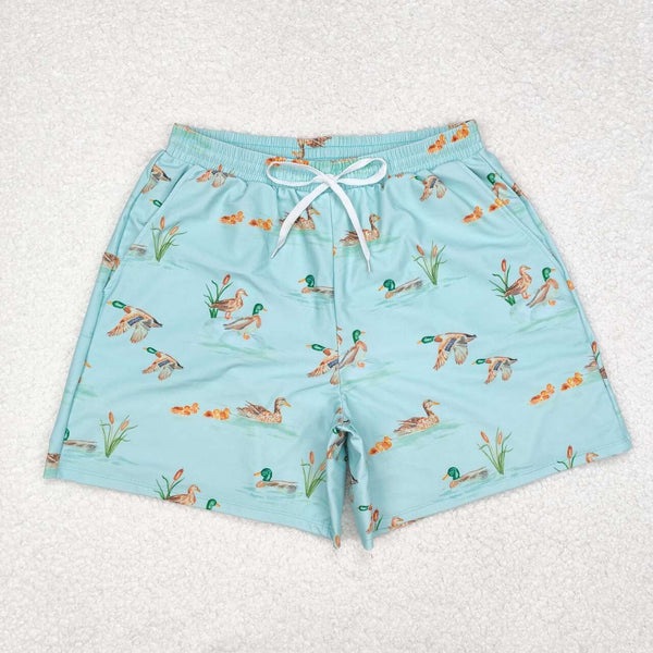 S0428 RTS adult clothes mallard adult men summer swim trunks S-XL