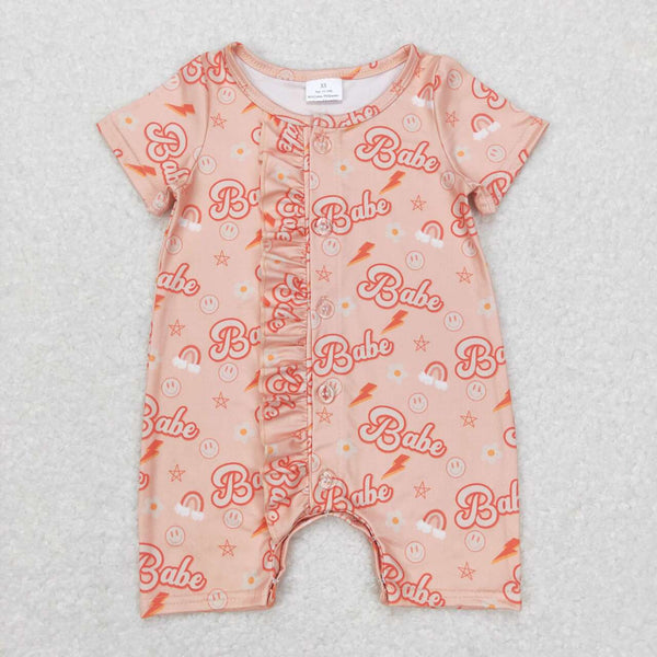 SR0525 baby girl clothes babe short sleeve girl summer romper