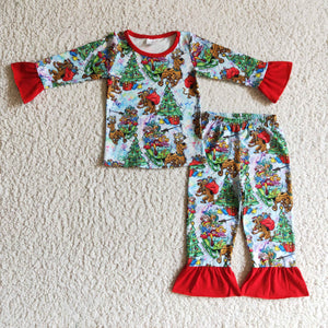 GLP0242 baby girl clothing sleepwear girl christmas pajamas-promotion 2024.10.19 $5.5