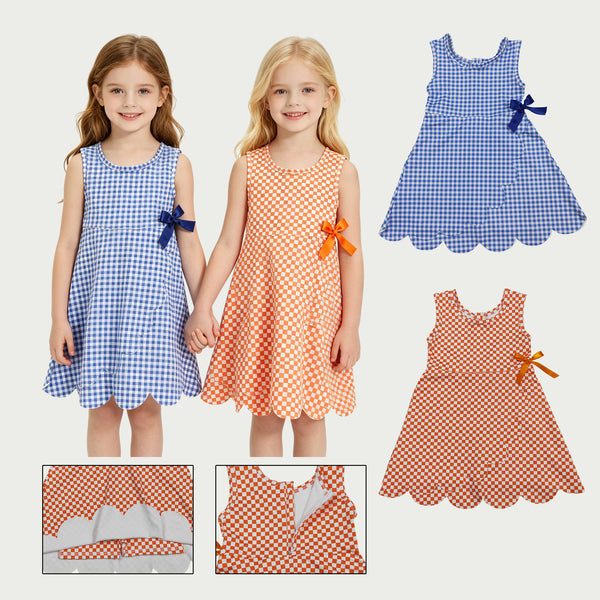 RTS Matching clothing kids gingham print clothing girl summer yoga clothing-2026.4.1