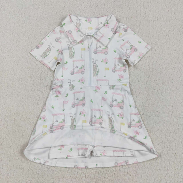 GSD2410 RTS toddler girl clothes golf girl summer dress yoga clothes atheletic sports clothes