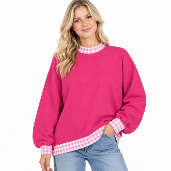 RTS S-2XL Adult Women Clothes Sweater Shirt Oversize Winter Top
