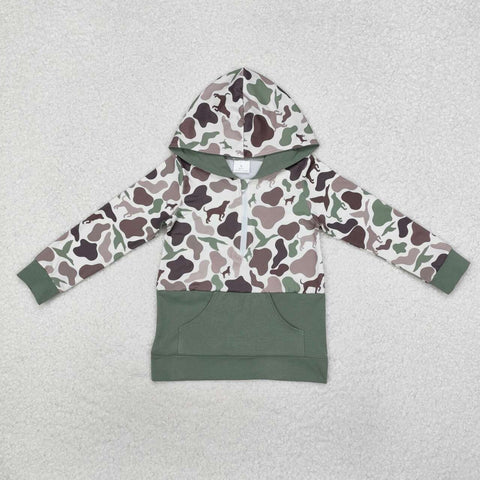 BT0914 RTS toddler boy clothes hunting camo boy winter top pullover