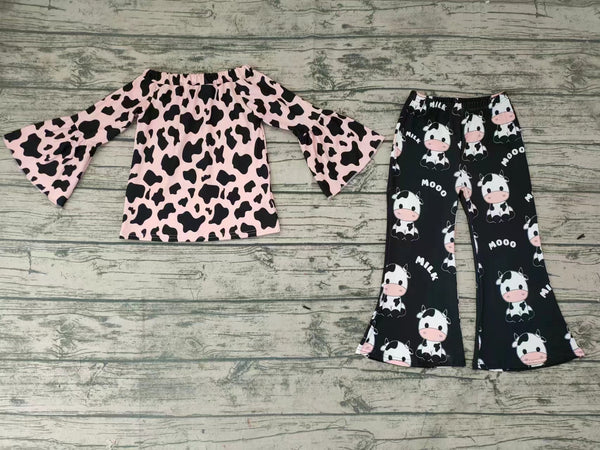 GLP0376 baby girl clothes cow winter outfits-promotion 2025.1.4 $5.5