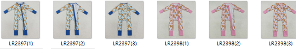 RTS kids matching clothing cookie milk print clothing baby winter romper-2025.8.12