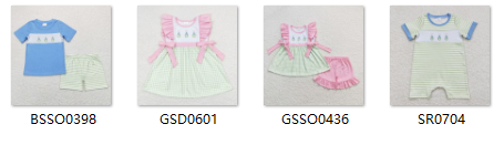 RTS matching EASTER embroideried bunny rabbit clothing