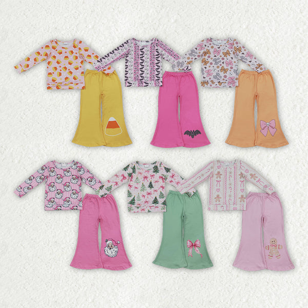 RTS Matching clothing kids halloween christmas mixed print baby girl fall clothing-2026.9.7