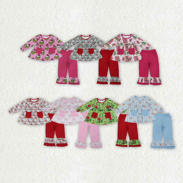 RTS Matching clothing kids christmas winter pants set-2026.10.7