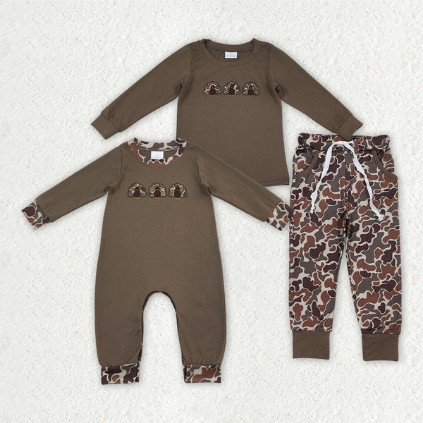 RTS Matching clothing kids thanksgiving mixed print baby boy fall clothing‑2026.9.8