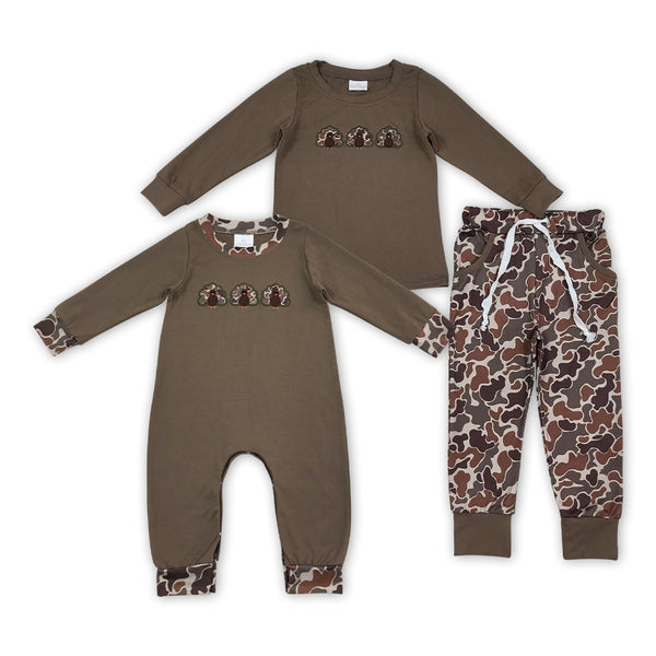 RTS Matching clothing kids thanksgiving mixed print baby boy fall clothing‑2026.9.8
