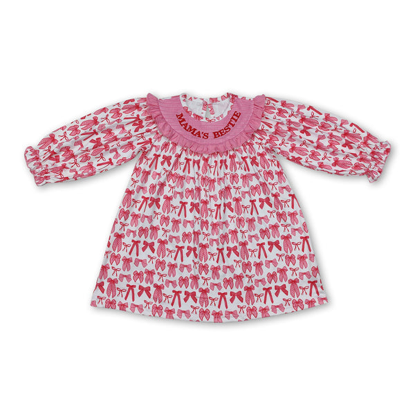RTS kids clothing Matching Summer Bow Grandmillennial Smock Clothing