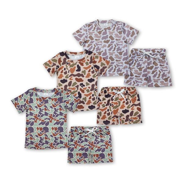 baby boy clothes camo toddler boy summer shorts set