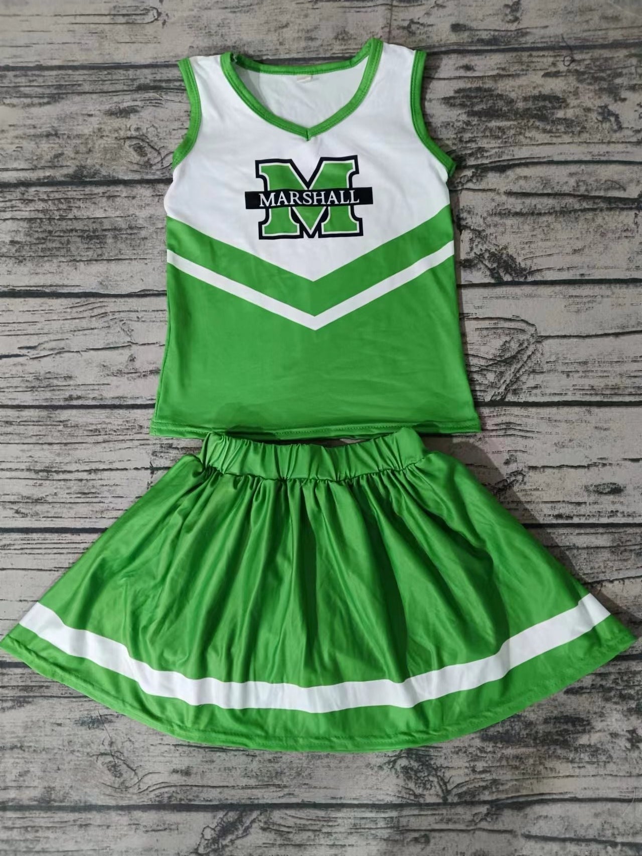 Custom order MOQ:3pcs each design state cheerleading uniforms girl summer skir set 2