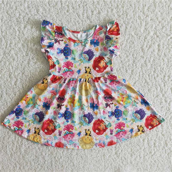kids clothing  flutter sleeve  pearl dress