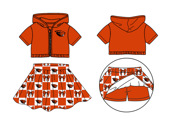 Produce order MOQ:5pcs each design  kids state summer clothing set matching clothes 5 sports clothes 100