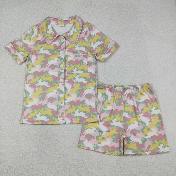 RTS Matching toddler clothes bunny print clothing  mama kids easter spring clothes-2026.3.6