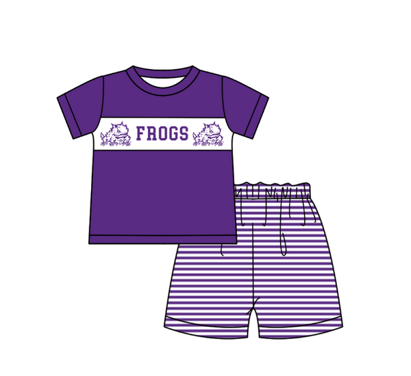 Produce order MOQ:5pcs each design  kids state summer clothing set matching clothes 916