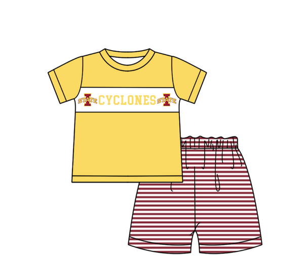 Produce order MOQ:5pcs each design  kids state summer clothing set matching clothes 911