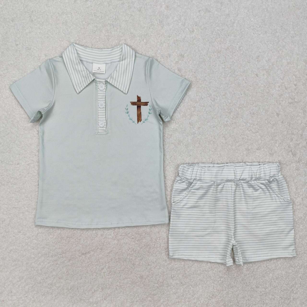 BSSO1025 RTS boy clothes easter boy summer outfit pajamas set