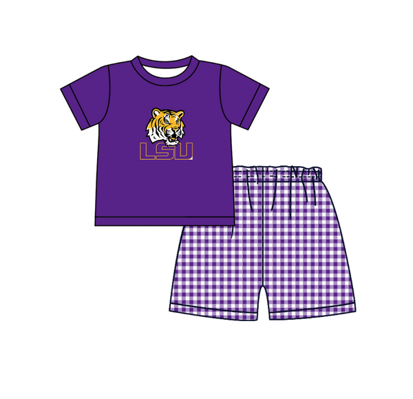 Produce order MOQ:5pcs each design  kids state summer clothing set matching clothes 801
