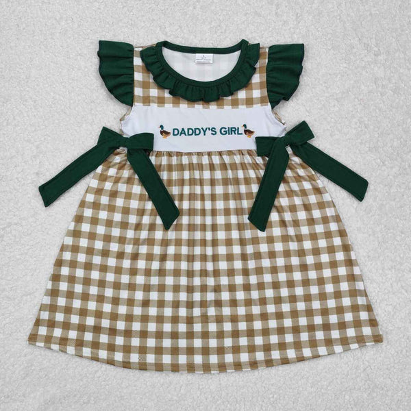 GSD1609 RTS toddler clothes daddy’s girl baby girl summer embroidery dress