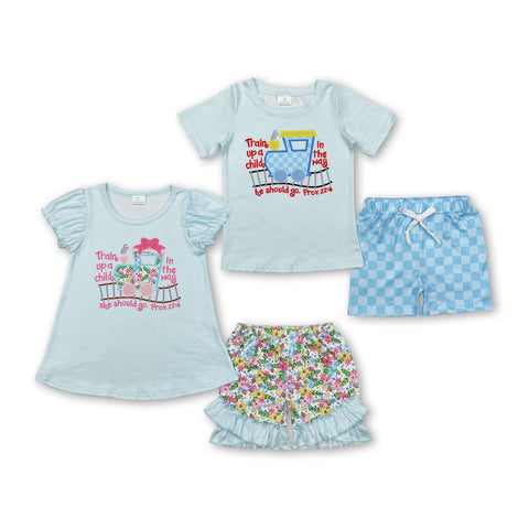 RTS kids clothing boys and girls summer matching clothing set