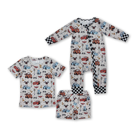 RTS cartoon car boy summer matching clothing