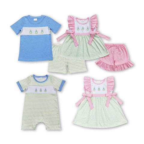 RTS matching EASTER embroideried bunny rabbit clothing