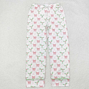 P0545 RTS adult pant  bows adult women christmas winter pant