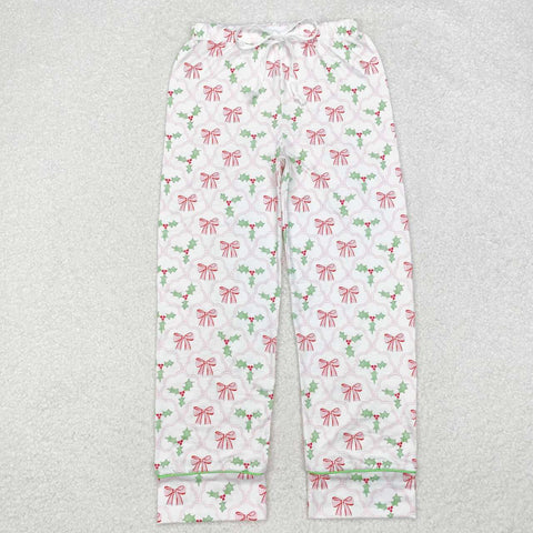 P0545 RTS adult pant  bows adult women christmas winter pant