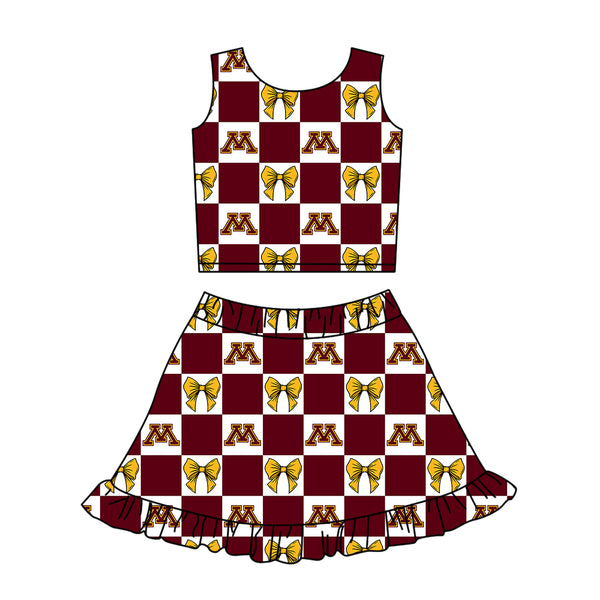 Produce order MOQ:5pcs each design  kids state summer clothing set matching clothes 2 sports clothes
