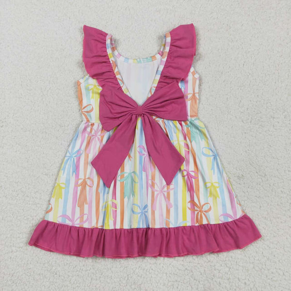 GSD2322 RTS toddler girl clothes bows girl summer dress