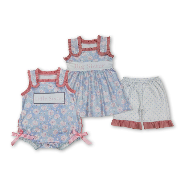 RTS kids matching clothing sister print clothing girl summer clothing-2025.7.2