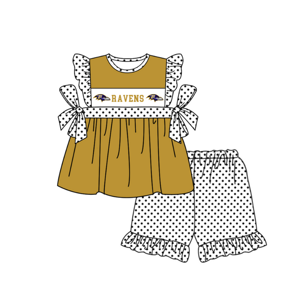 Produce order MOQ:5pcs each design  kids state summer clothing set matching clothes 907